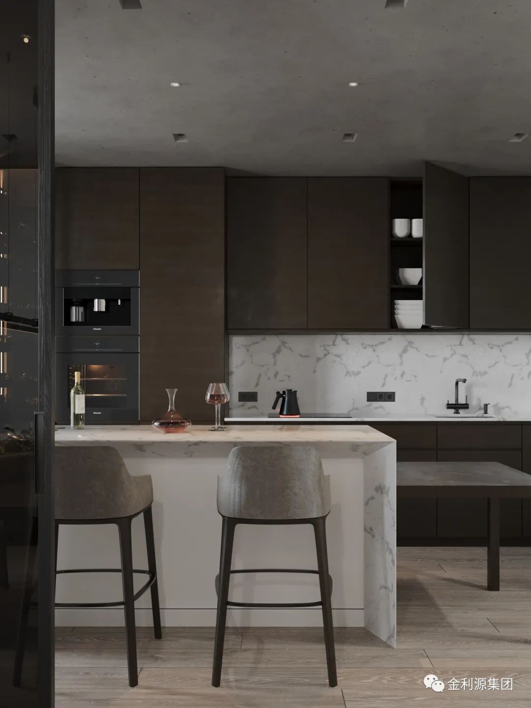 三種開放式廚房，所有細節(jié)都恰到好處